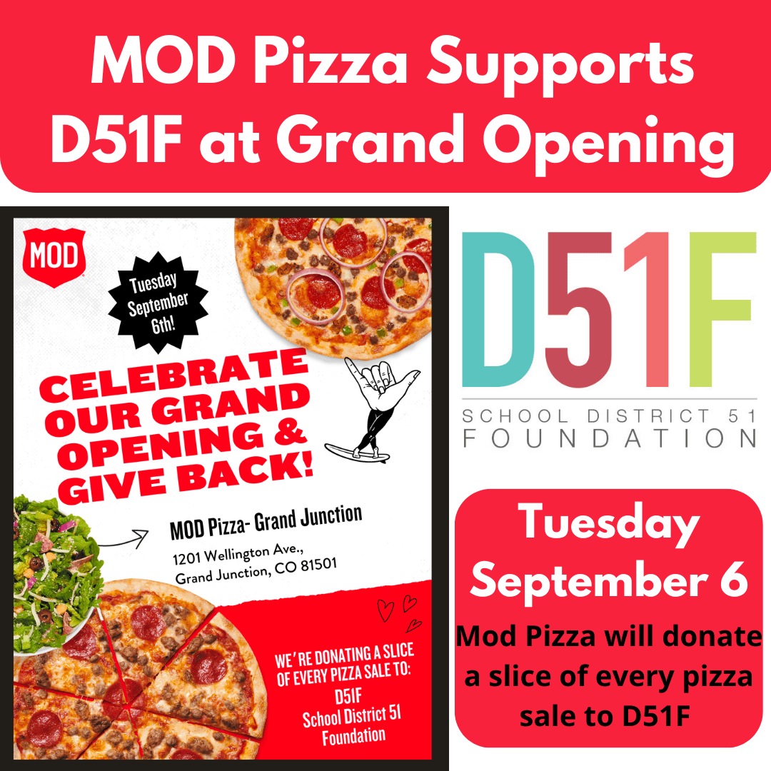 MOD Pizza supports D51F at Sept. 6 Grand Opening District 51 Foundation