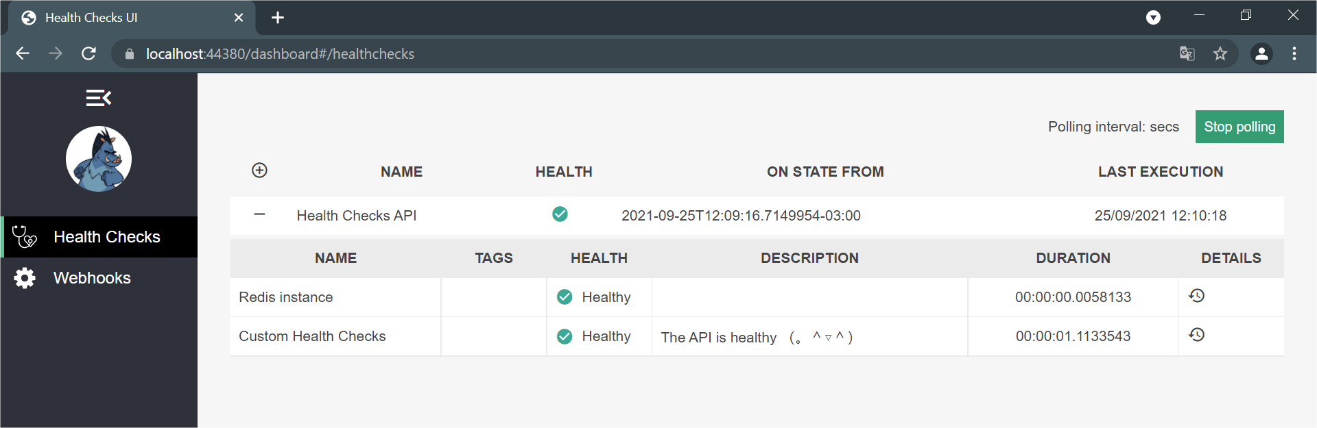 Checking the Health of Your Core APIs