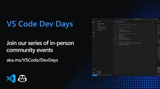 Rejoignez Progress & Microsoft pour un événement gratuit VS Code Dev Days!