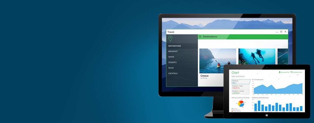 UI for Universal Windows Platform, Windows 10 UI Telerik
