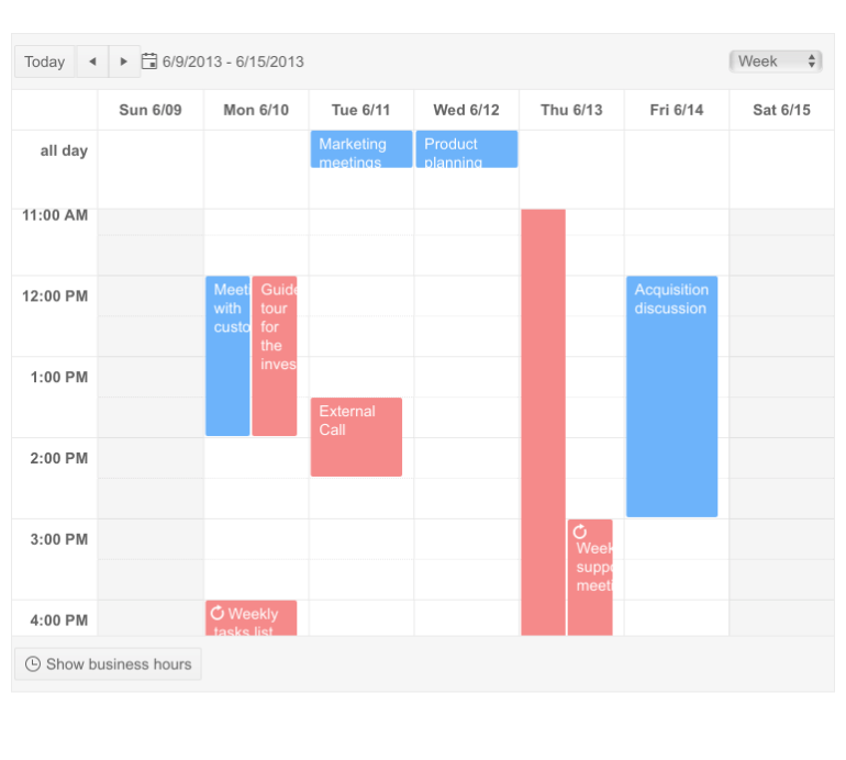Scheduler MVC Controls Telerik UI for MVC