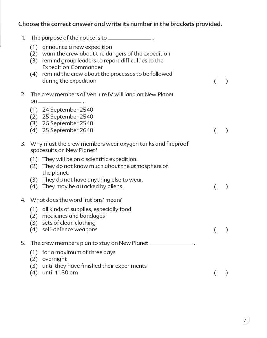 Complete Comprehension Practice 5 Scholastic International