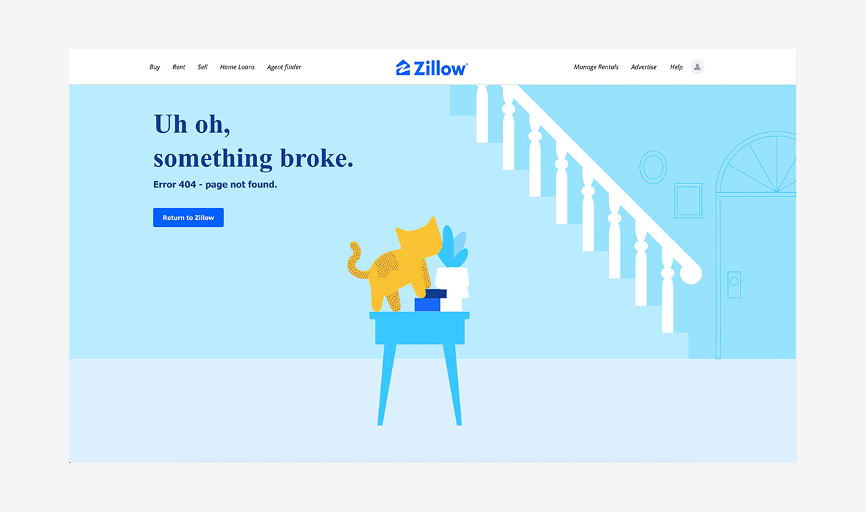 The best 404 page designs MadeByShape