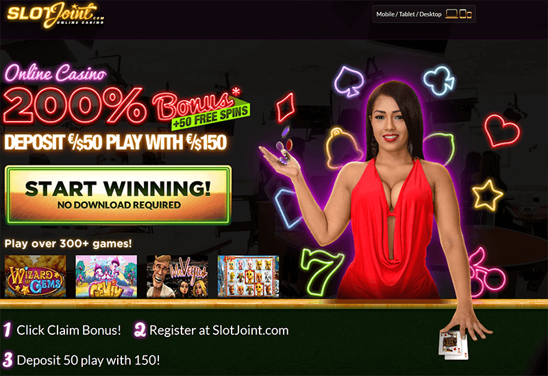 Slot Joint Casino Bonus And Review News Exclusive 50 Free Spins