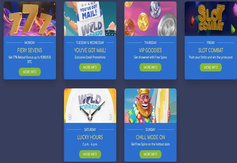 Wild Tornado Casino Bonus Review 100 Up To €200/0.10 BTC + 175FS