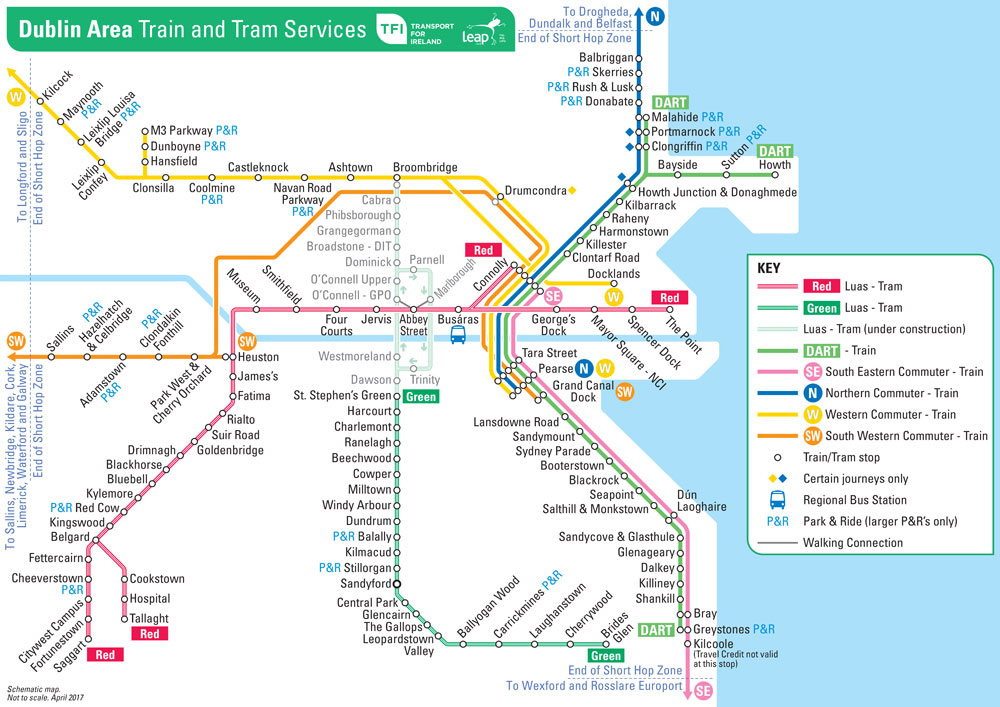 Guide To Dublin Buses & Trains for English Language Students.