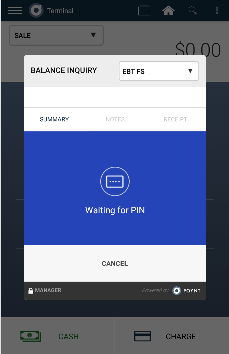 How to do I process an EBT transaction? Poynt Help Center