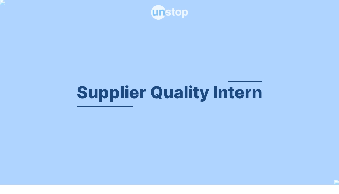 Supplier Quality Intern by Wabtec Corporation! // Unstop (formerly