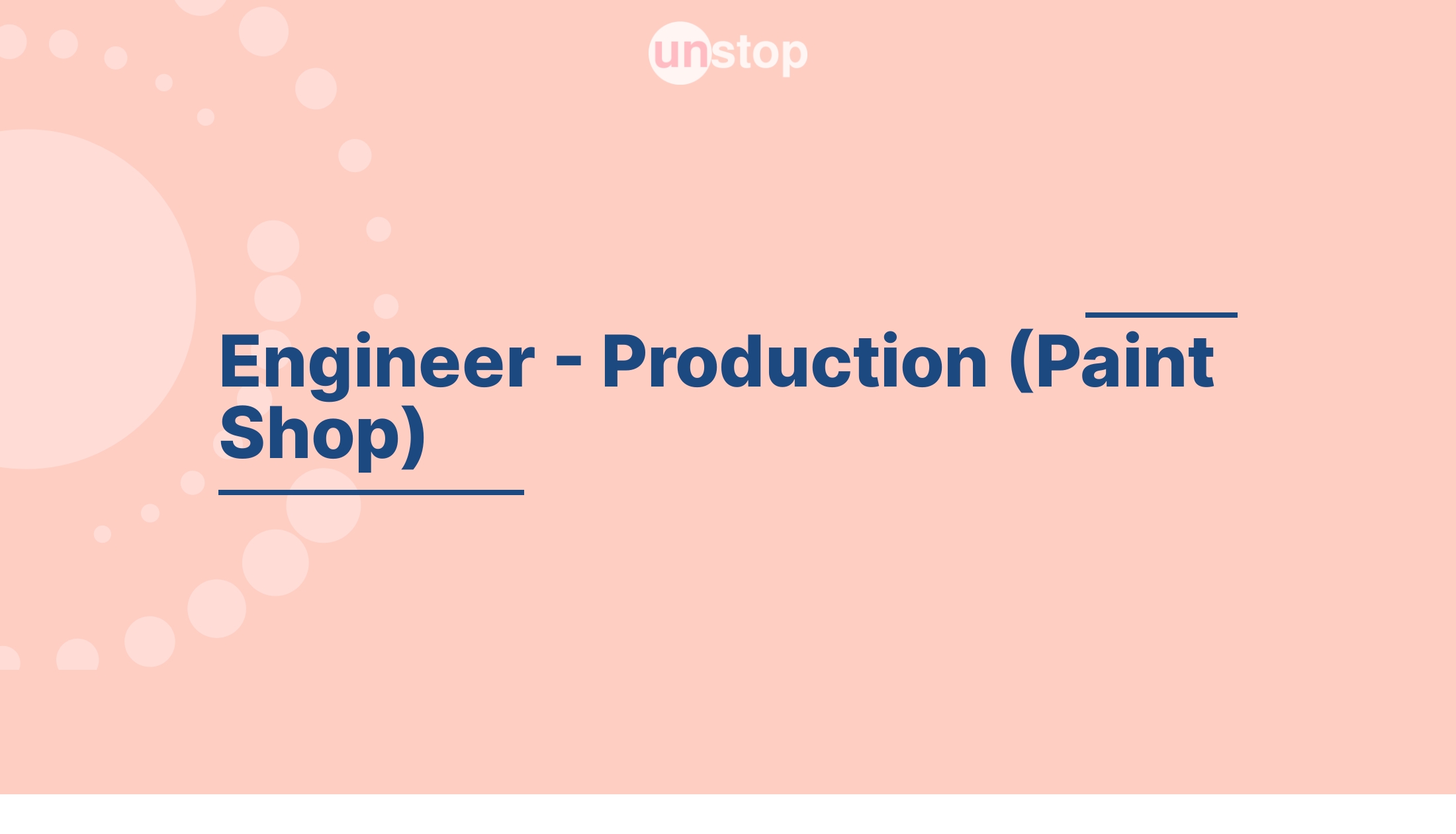 Engineer Production (Paint Shop) by Rucha Engineering 2.0! // Unstop