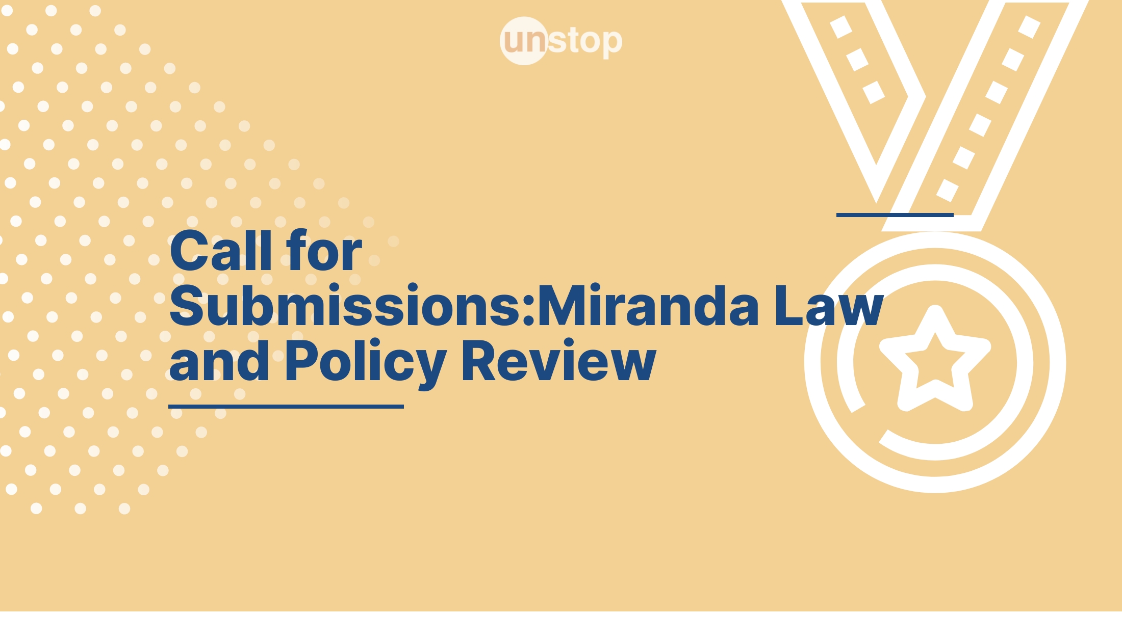 Call for Submissions Miranda Law and Policy Review by Miranda House
