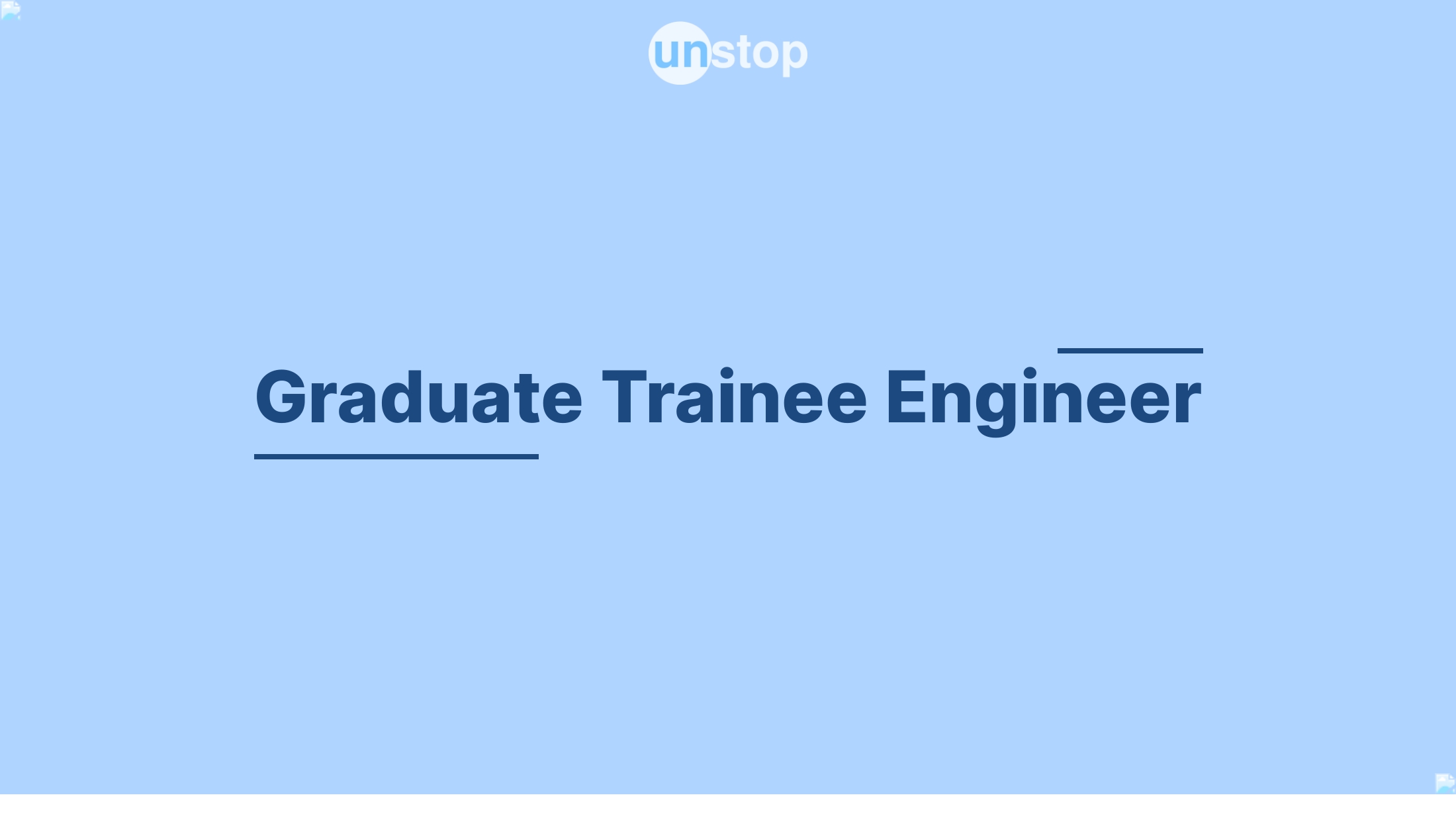 Graduate Trainee Engineer by Siemens! // Unstop