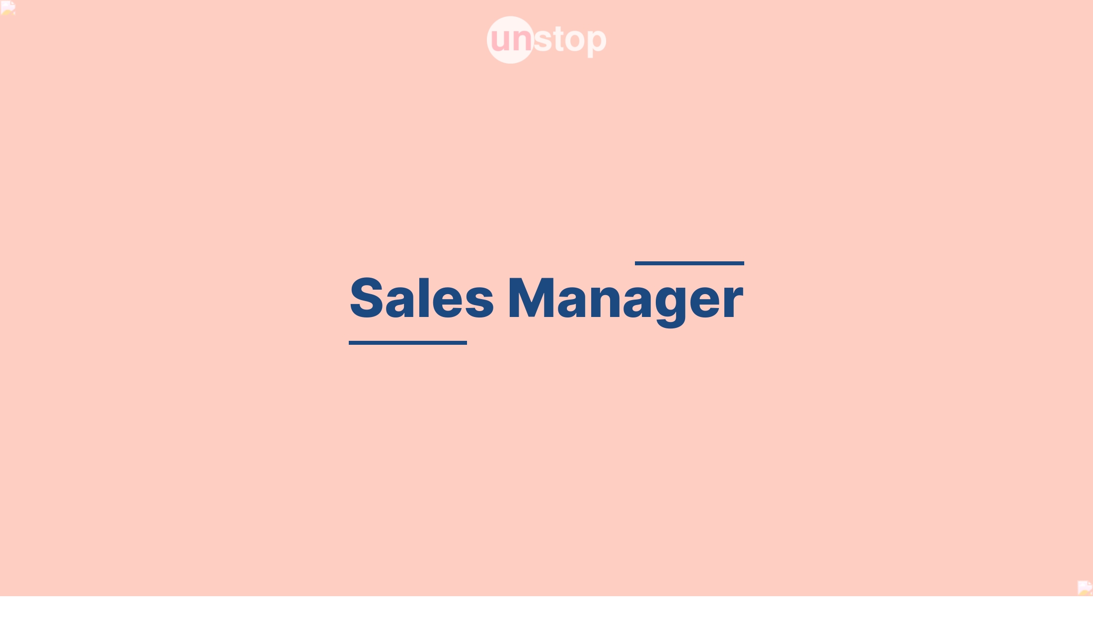 Sales Manager by RippleHire! // Unstop