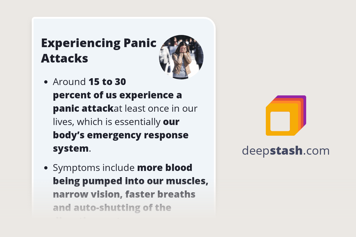 Experiencing Panic Attacks Deepstash