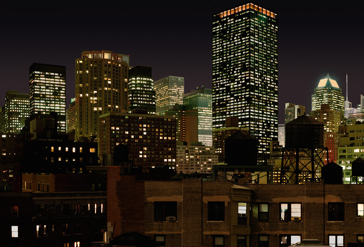 City Rooftop Night
