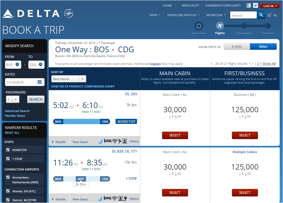 Using Open Jaws on Delta to See More Europe