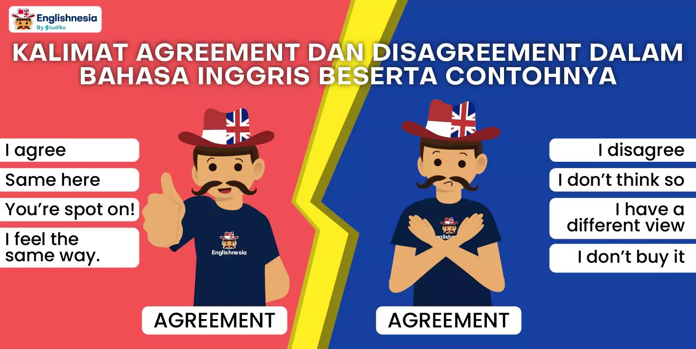 Kalimat Agreement dan Disagreement dalam Bahasa Inggris dan Contohnya(03)