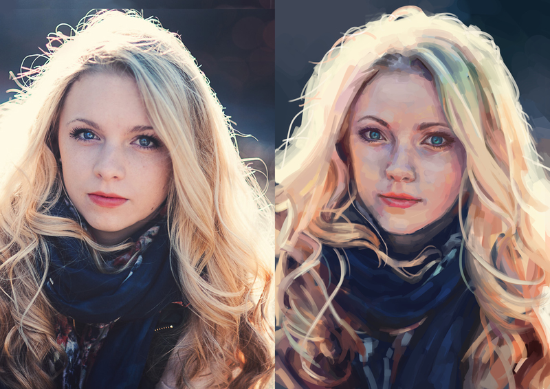 Photo to Painting Portrait Artists&Clients