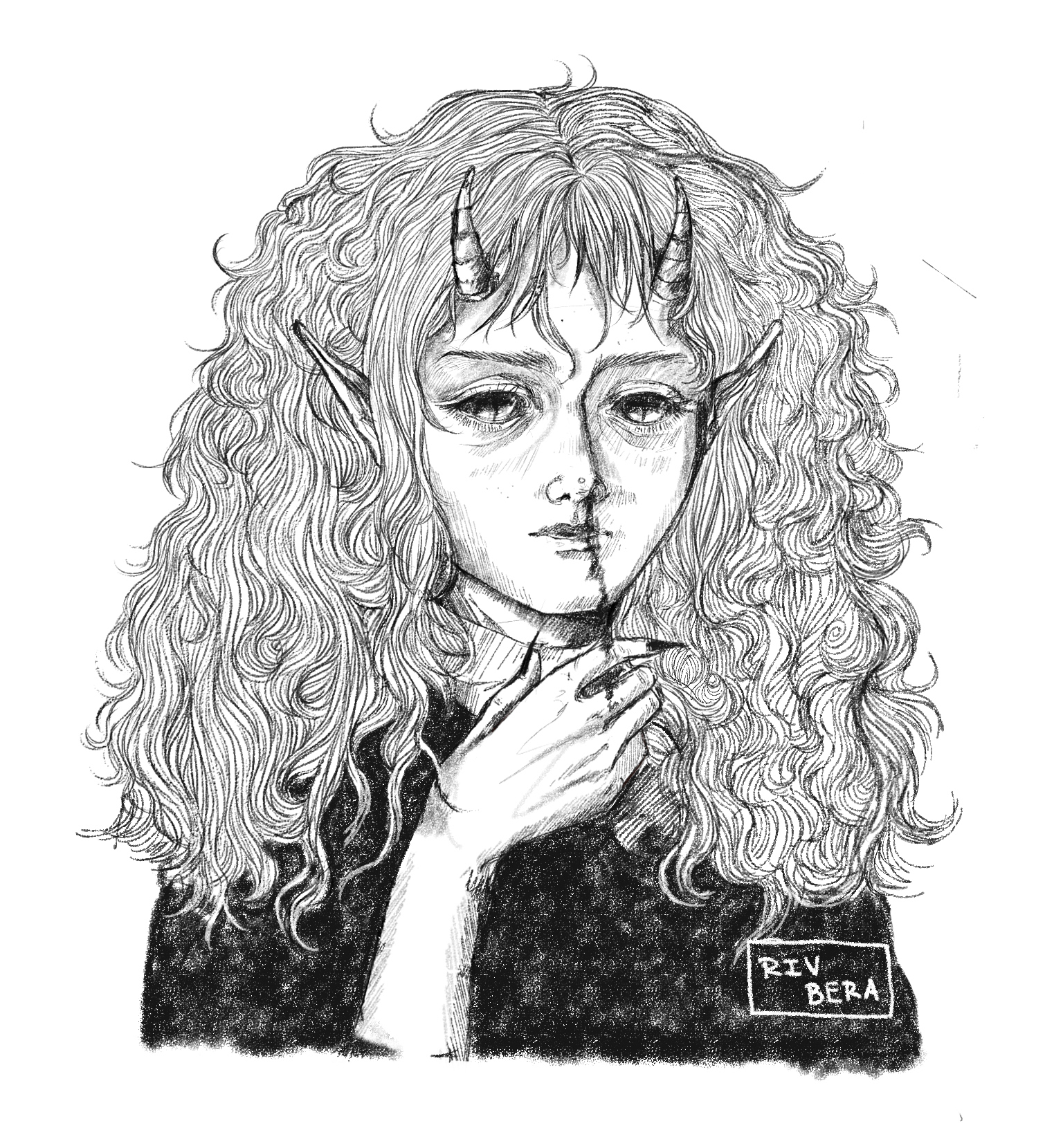 black n white detailed sketch Artists&Clients