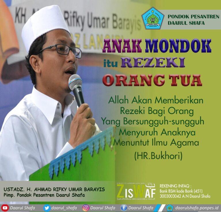 Anak Mondok Itu Rezeki Orang Tua