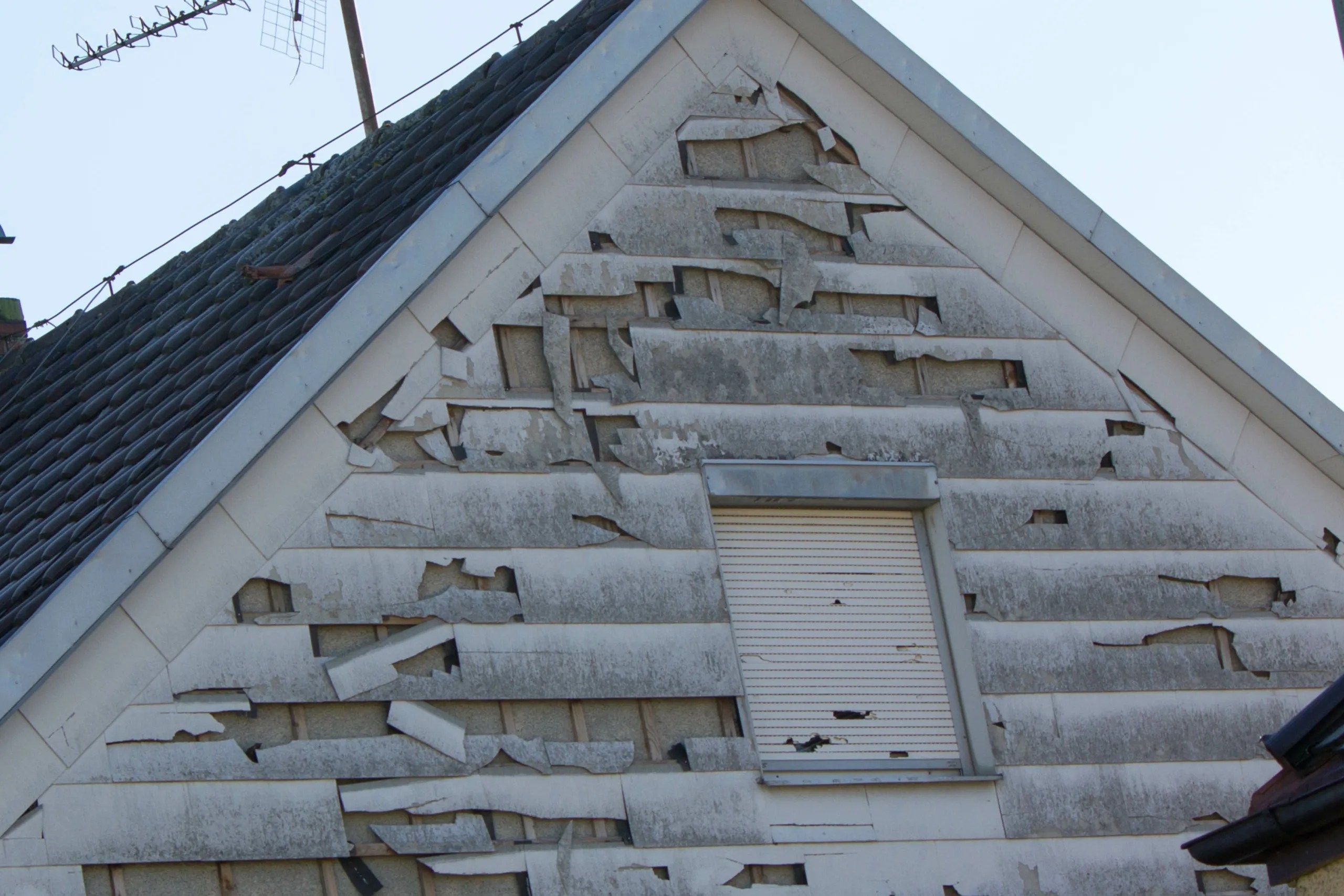 Hail Damage to Siding DaBella