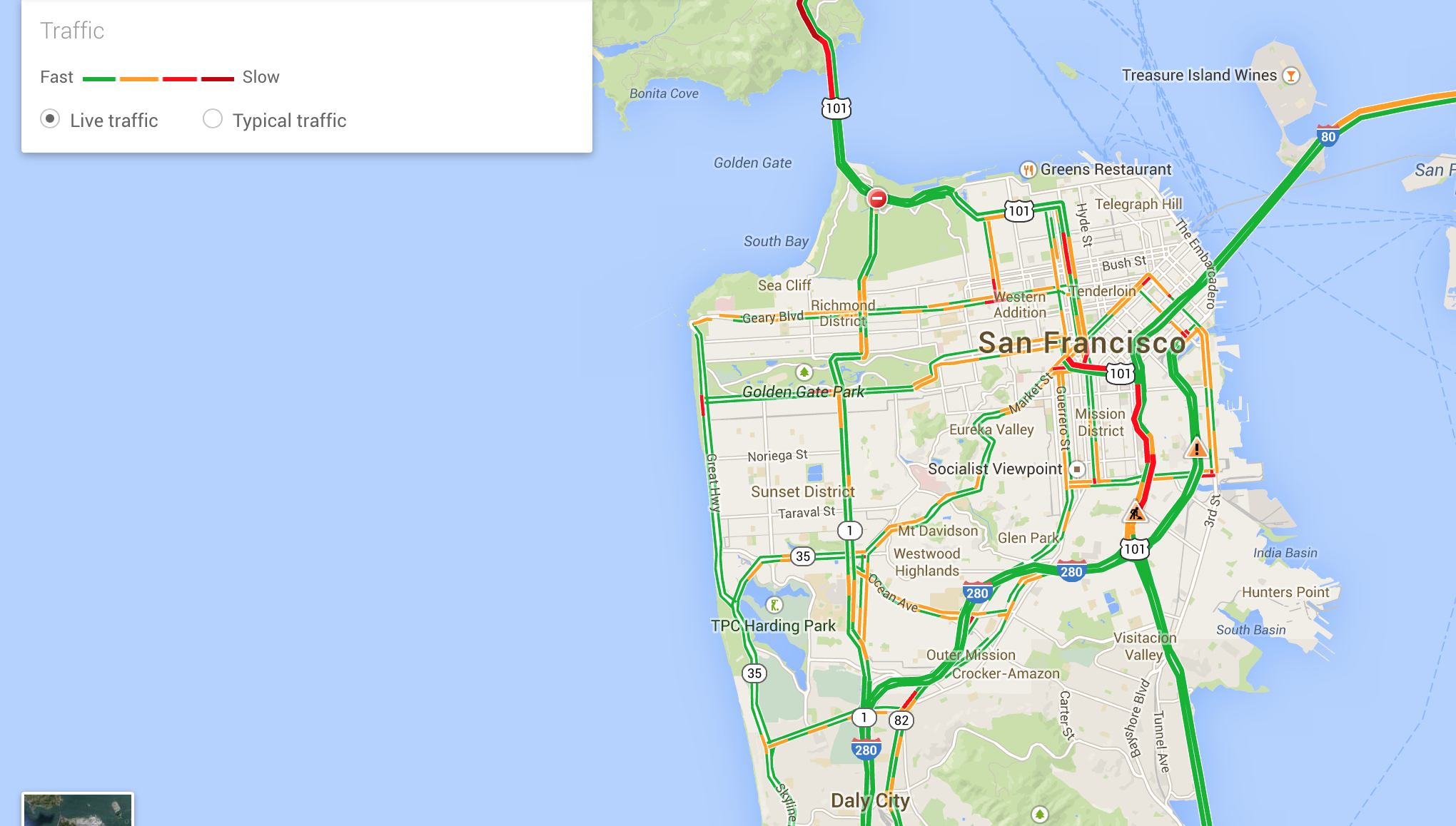 San Francisco Traffic Map On-Demand Taxi Service | Musings On Maps