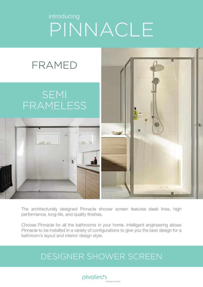 Pinnancle Framed & Semi Frameless Shower Screen Darwin DABSCO