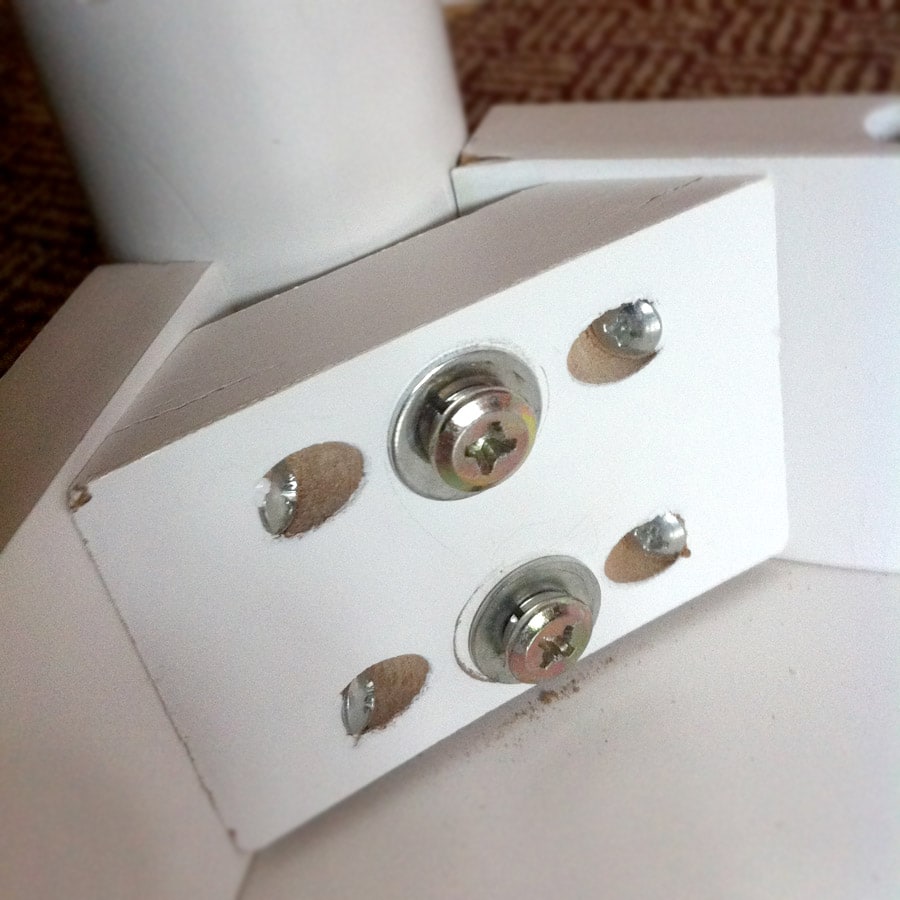 Broken Art Table Leg Parts Tighten Down