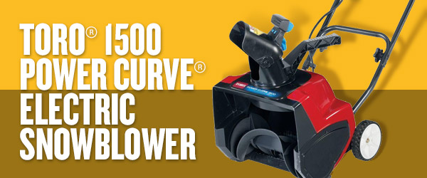 Toro 1500 Power Curve Electric Snowblower Review