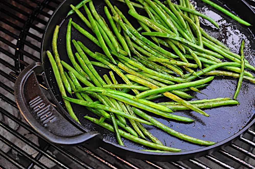 Pan Grilled Green Beans Dad Cooks Dinner