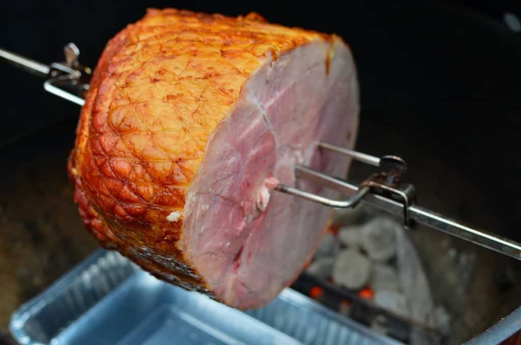 Rotisserie Ham with Orange and Honey Glaze Dad Cooks Dinner