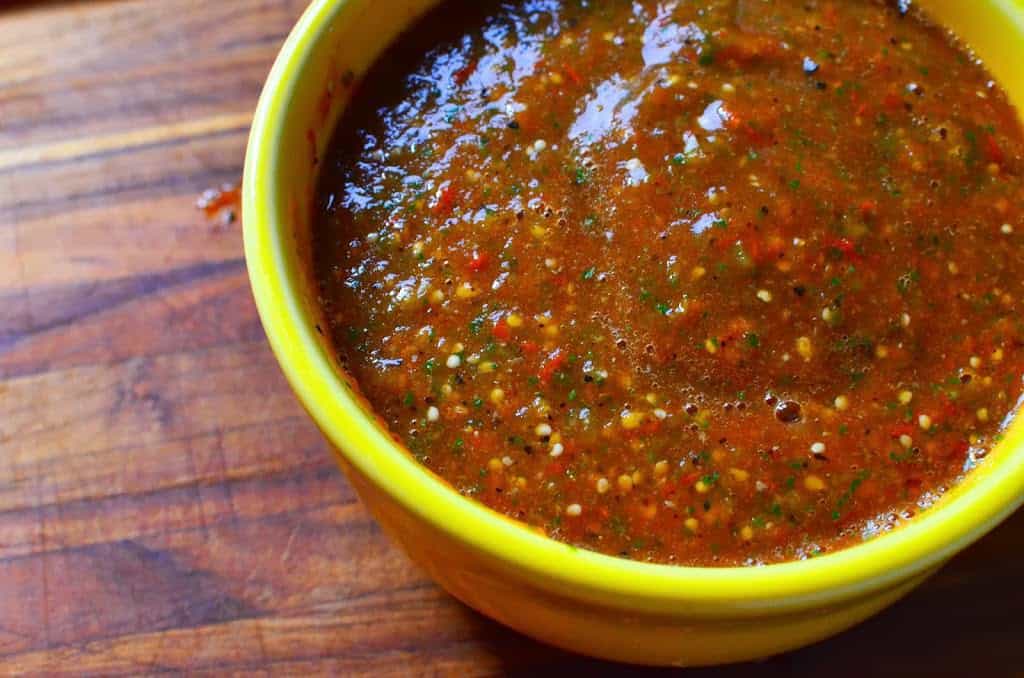 Grilled TomatoTomatillo Salsa Dad Cooks Dinner