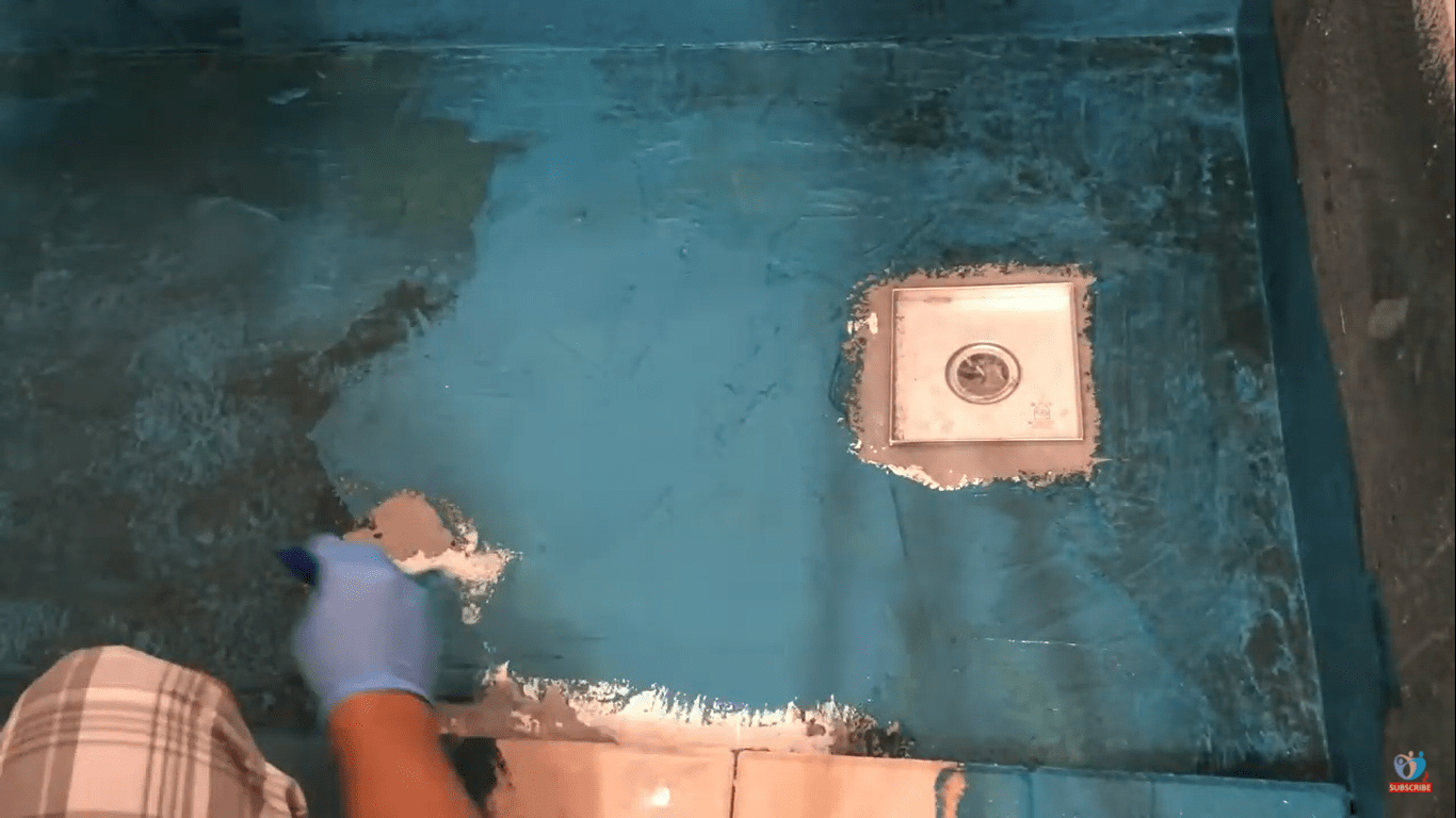 How to waterproof a shower floor, shower pan, and curb? Daddicated