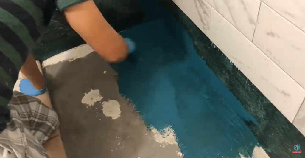 How to waterproof a shower floor, shower pan, and curb? Daddicated