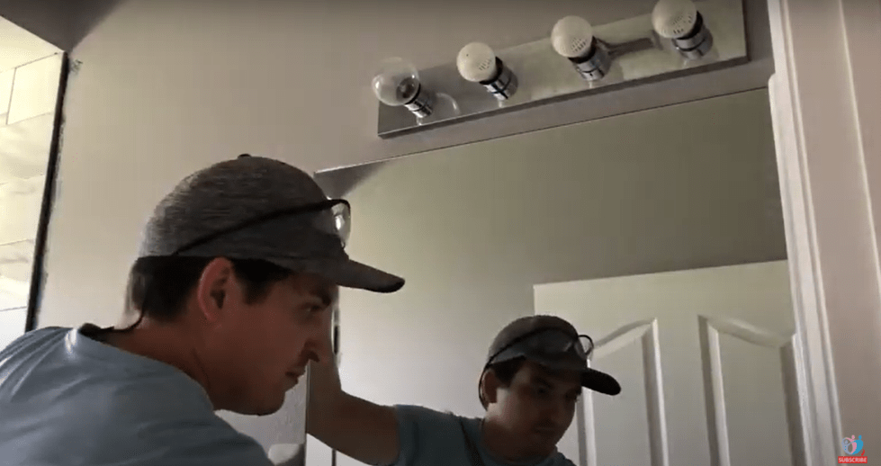 How to remove a bathroom mirror? Daddicated