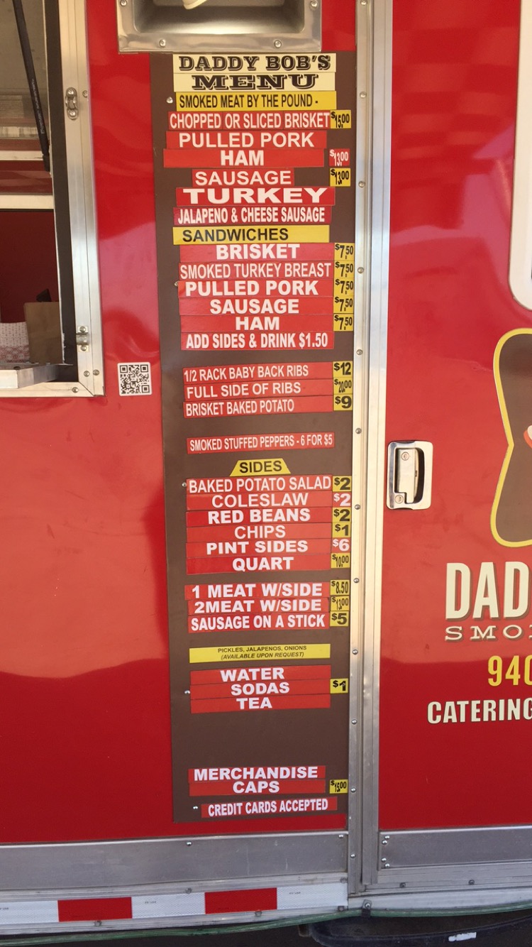 Smoke Wagon Menu Daddy Bob's Smokewagon