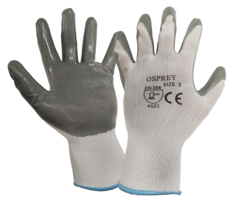 OSPREY POLYESTER NITRILE GLOVE 9" (EN388/4121) Dade