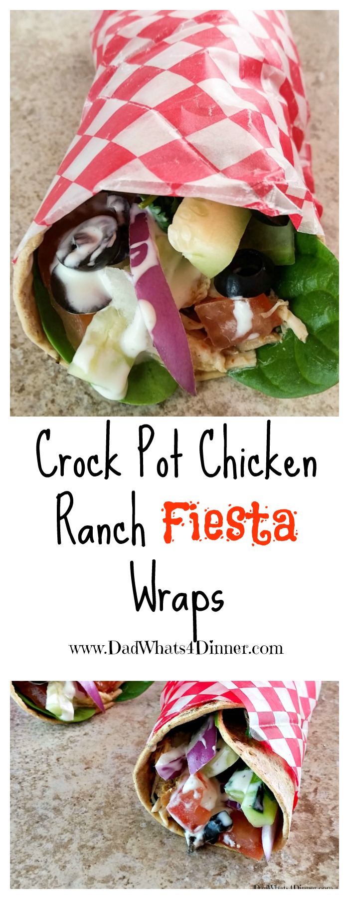 Crock Pot Chicken Ranch Fiesta Wraps Dad Whats 4 Dinner