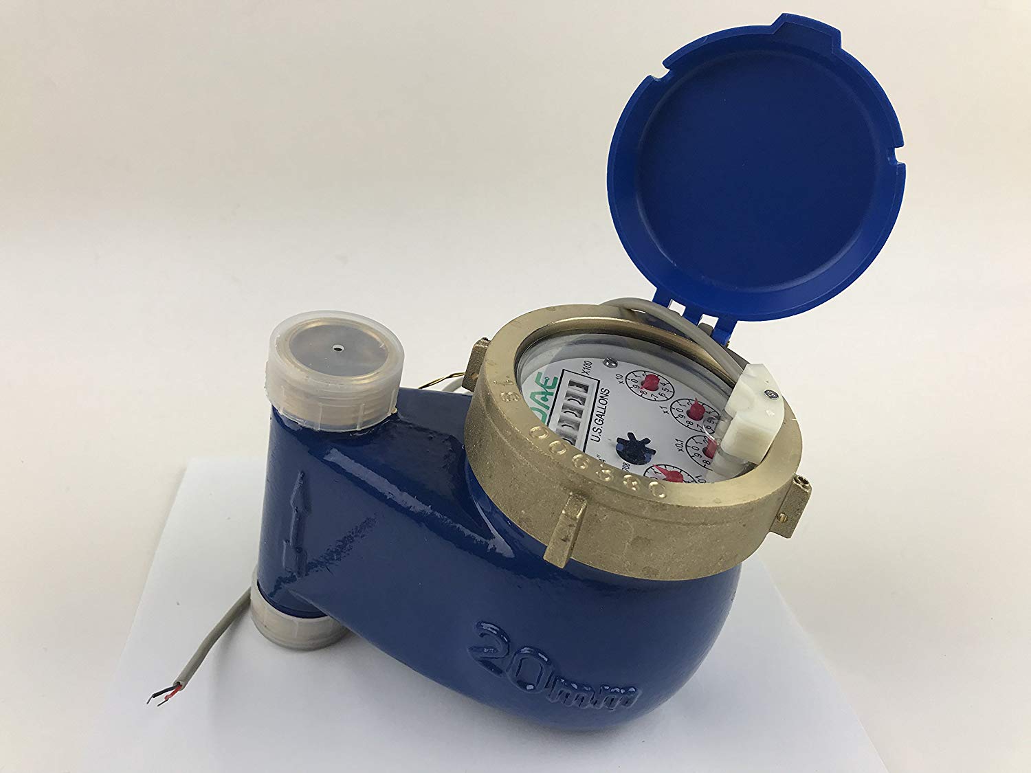 DAE V75P Vertical Water Meter with Pulse Output, 3/4” NPT Couplings