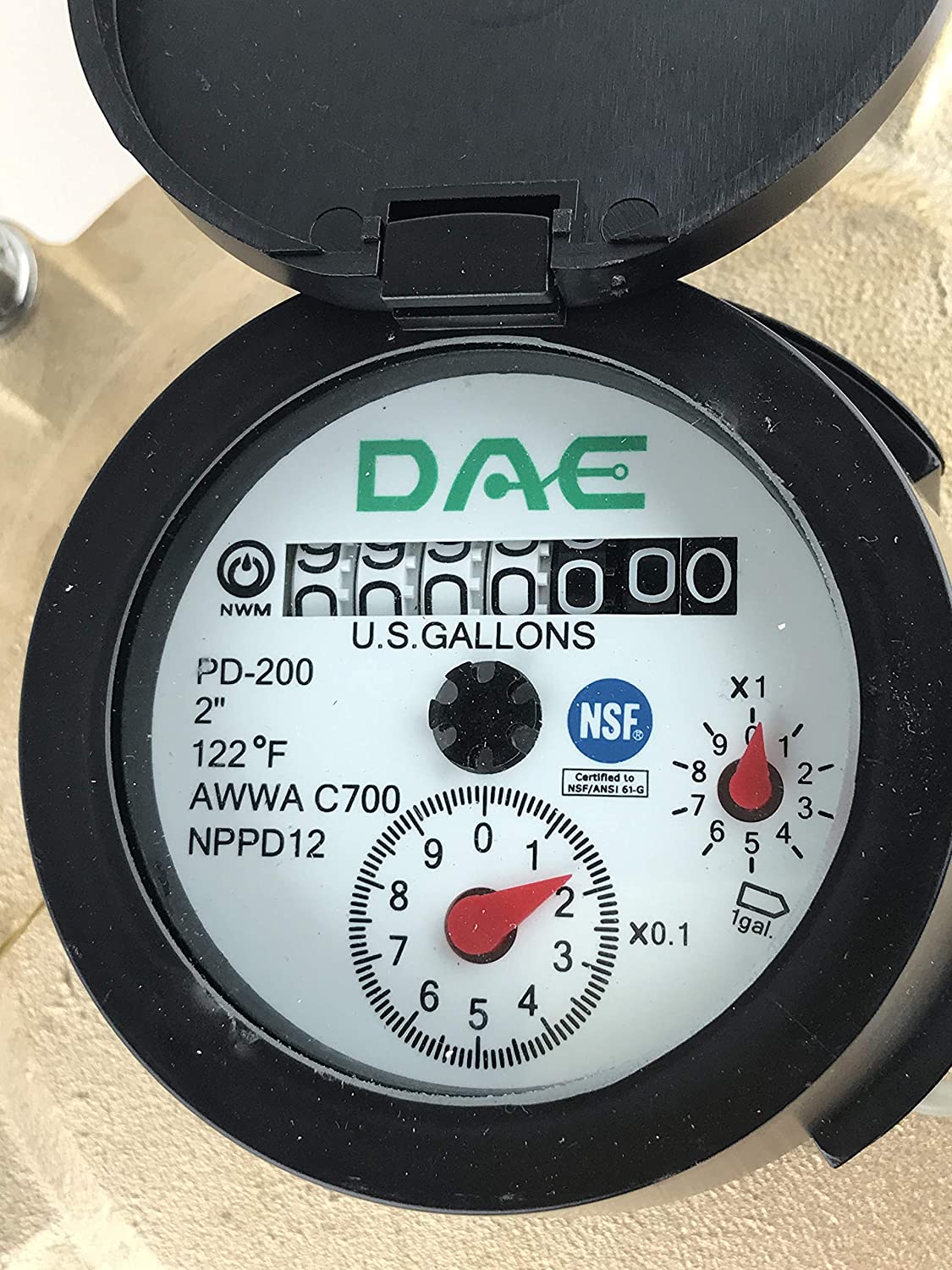 DAE PD200 2″ Lead Free Potable, Positive Displacement Water Meter