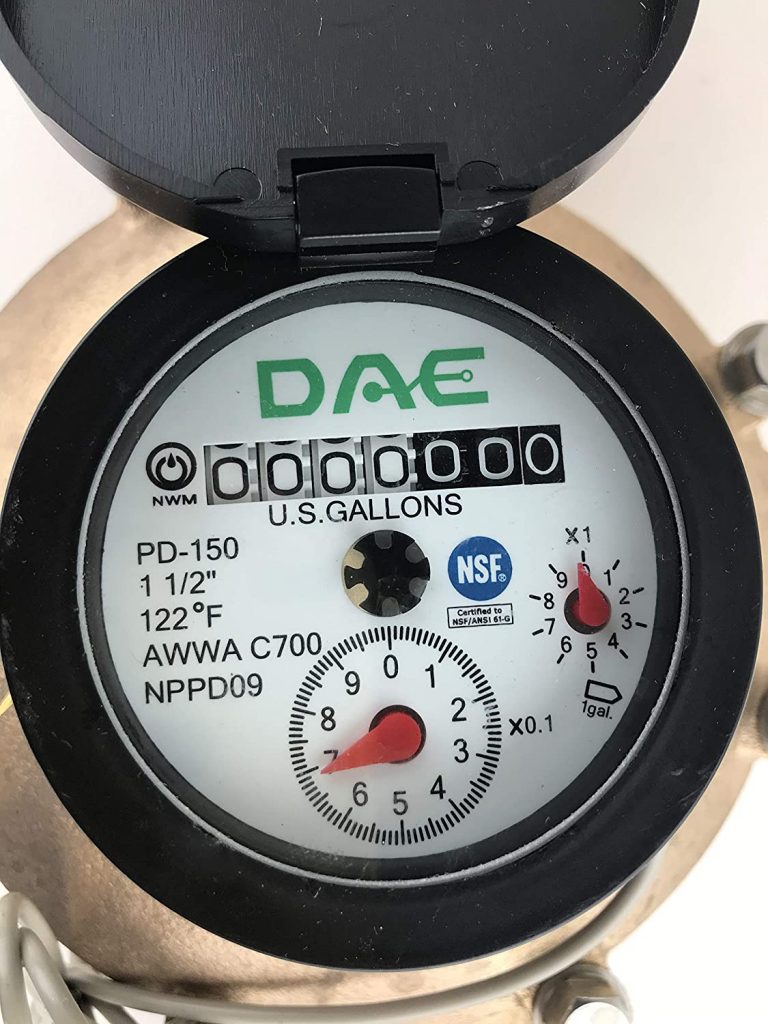 DAE PD150 1.5″ Lead Free Potable, Positive Displacement Water Meter