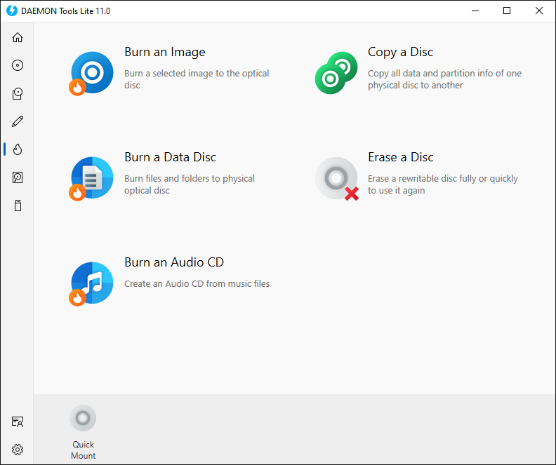 Disc Burn DAEMON Tools Lite Help