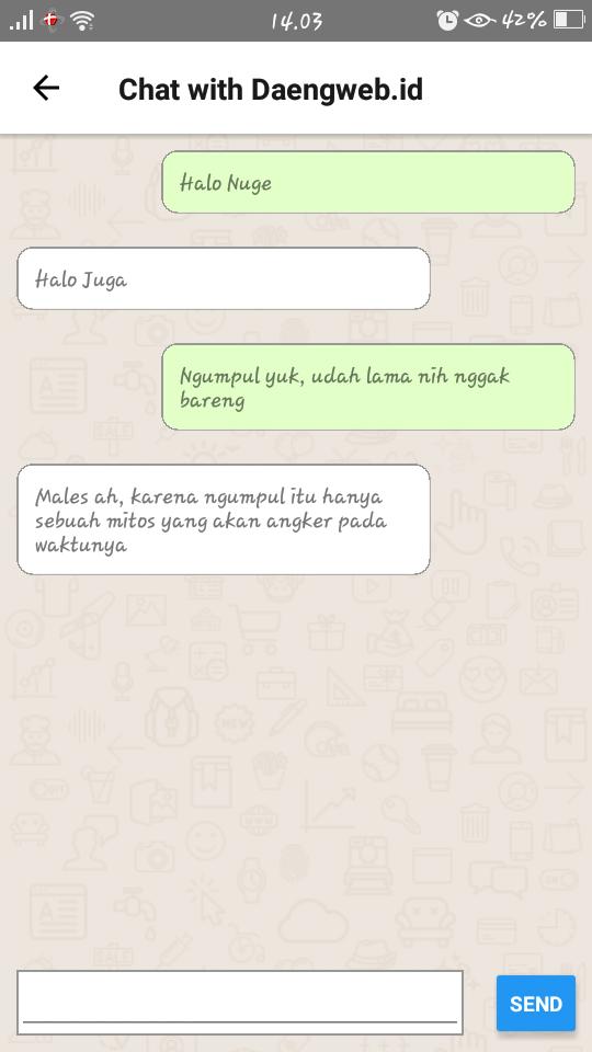 Mentahan Chat Wa Png status buat wa