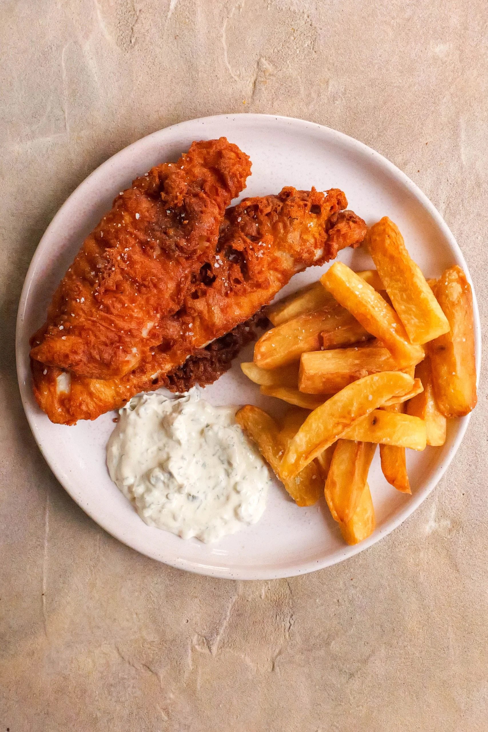 Classic Fish and Chips with tartar sauce Daen's Kitchen