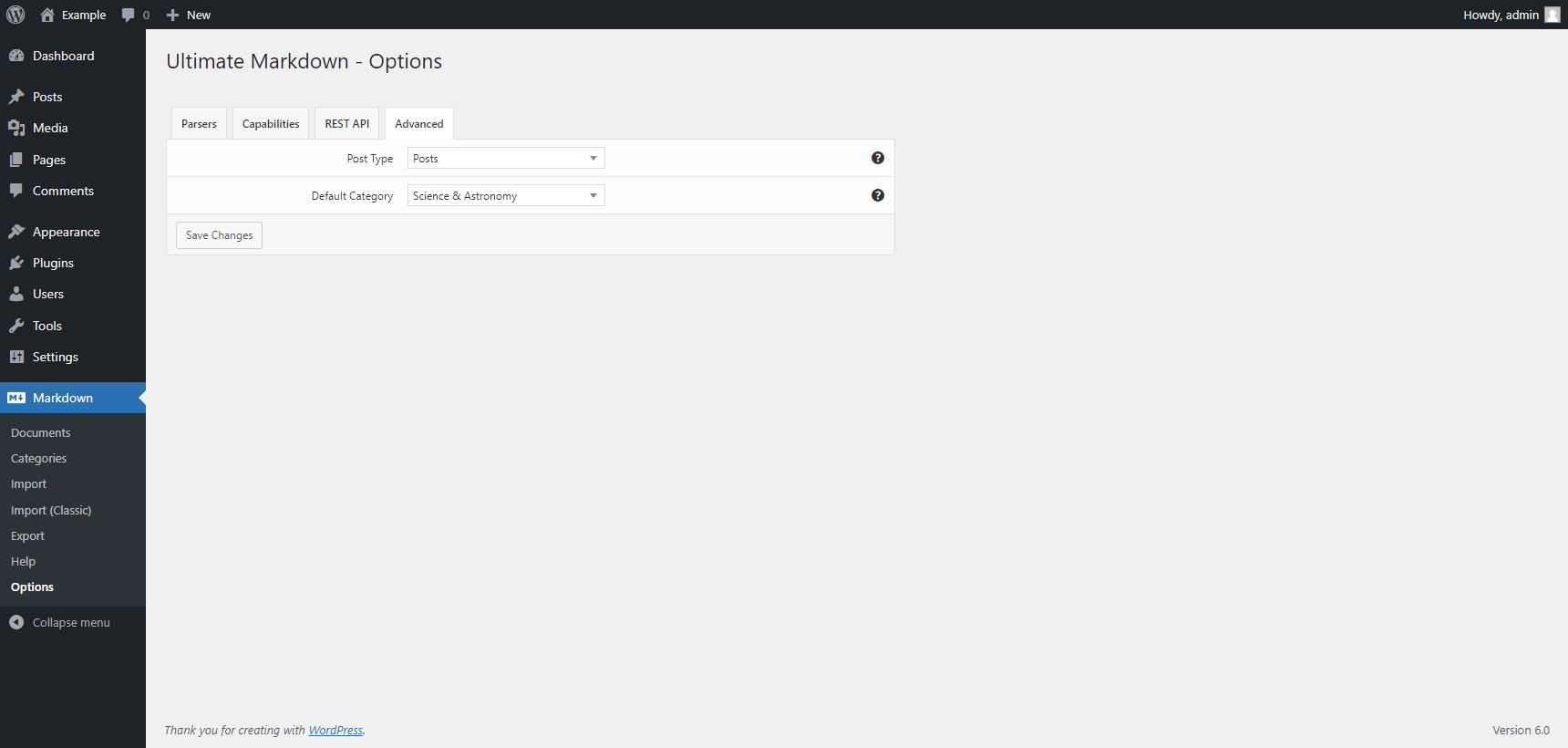 Ultimate Markdown Markdown Plugin for WordPress