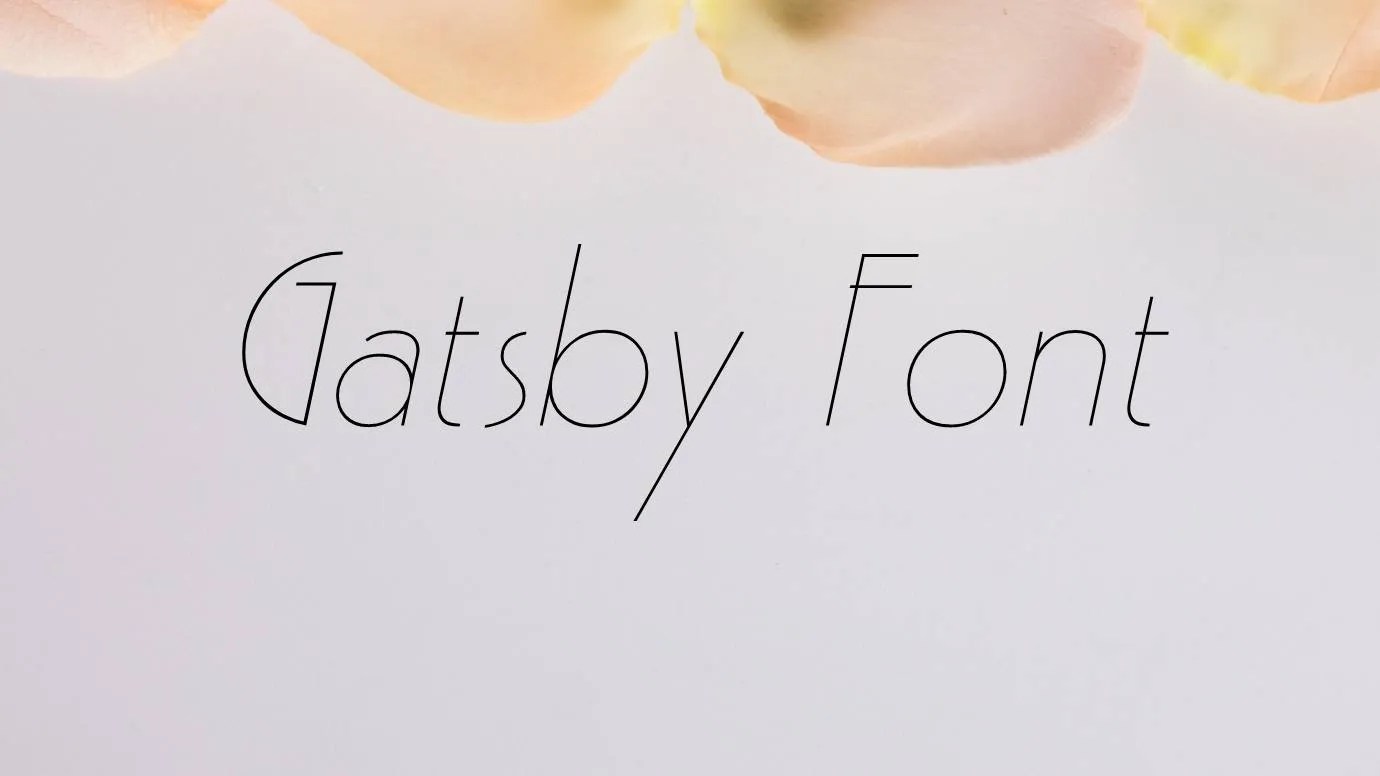 Gatsby Font Free Download