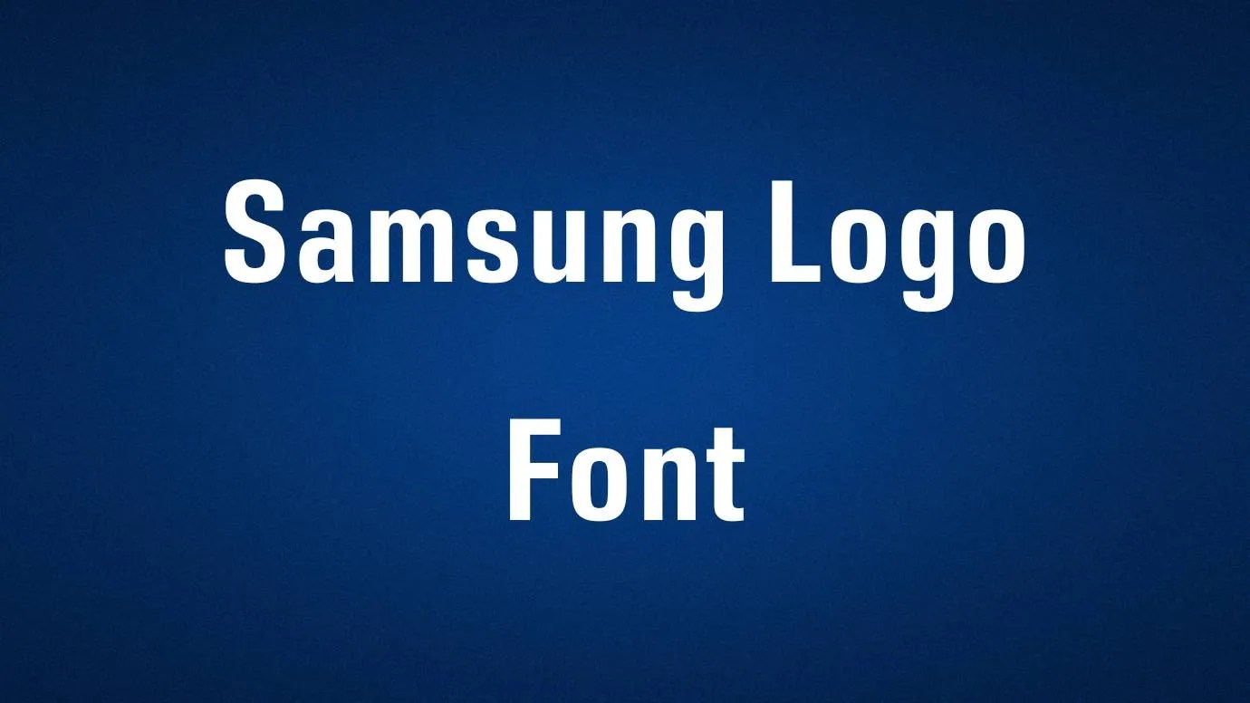 Samsung Logo Font Free Download
