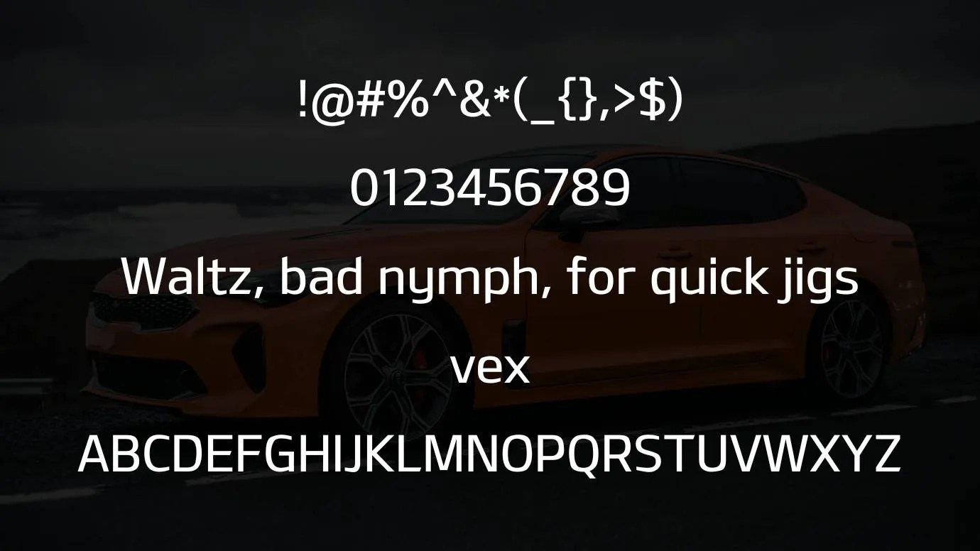 Kia Font Free Download