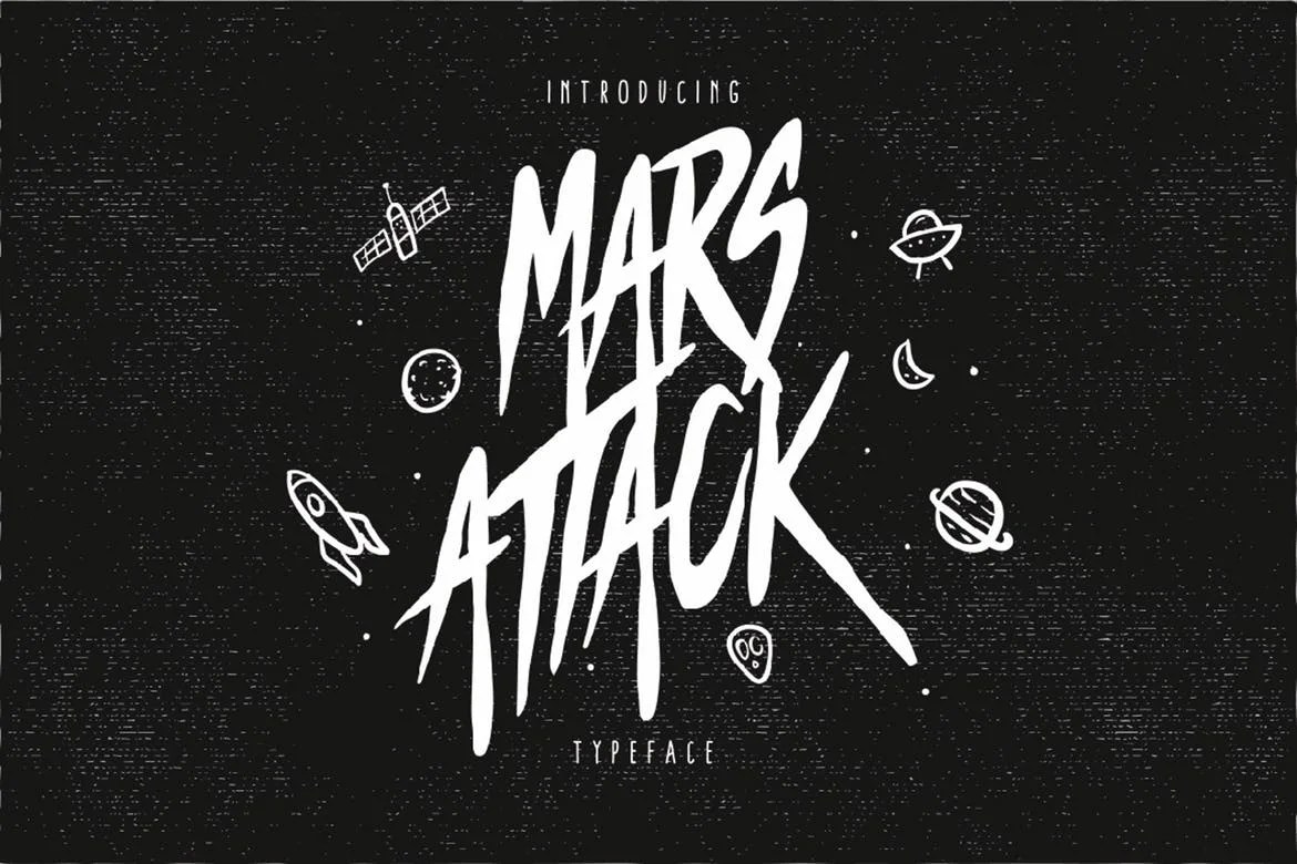Mars Attack Font DaFont File