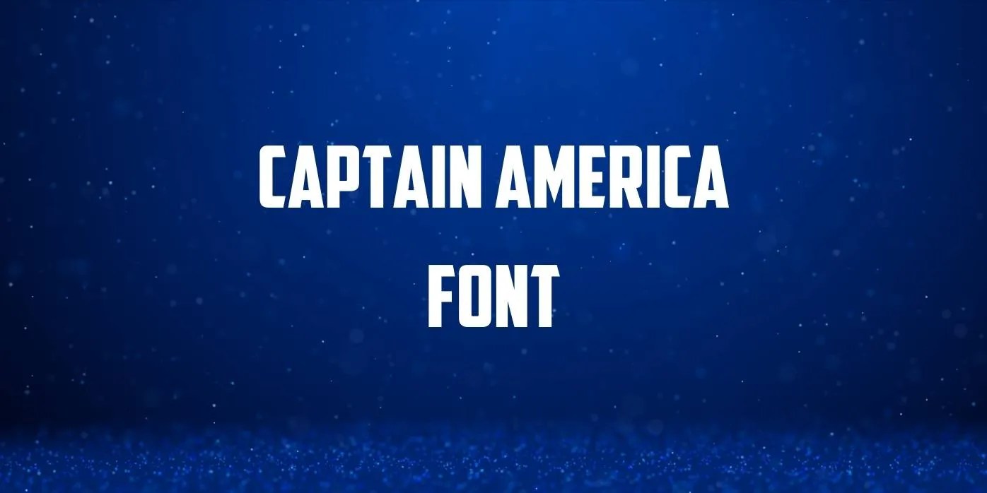 Captain America Font Free Download
