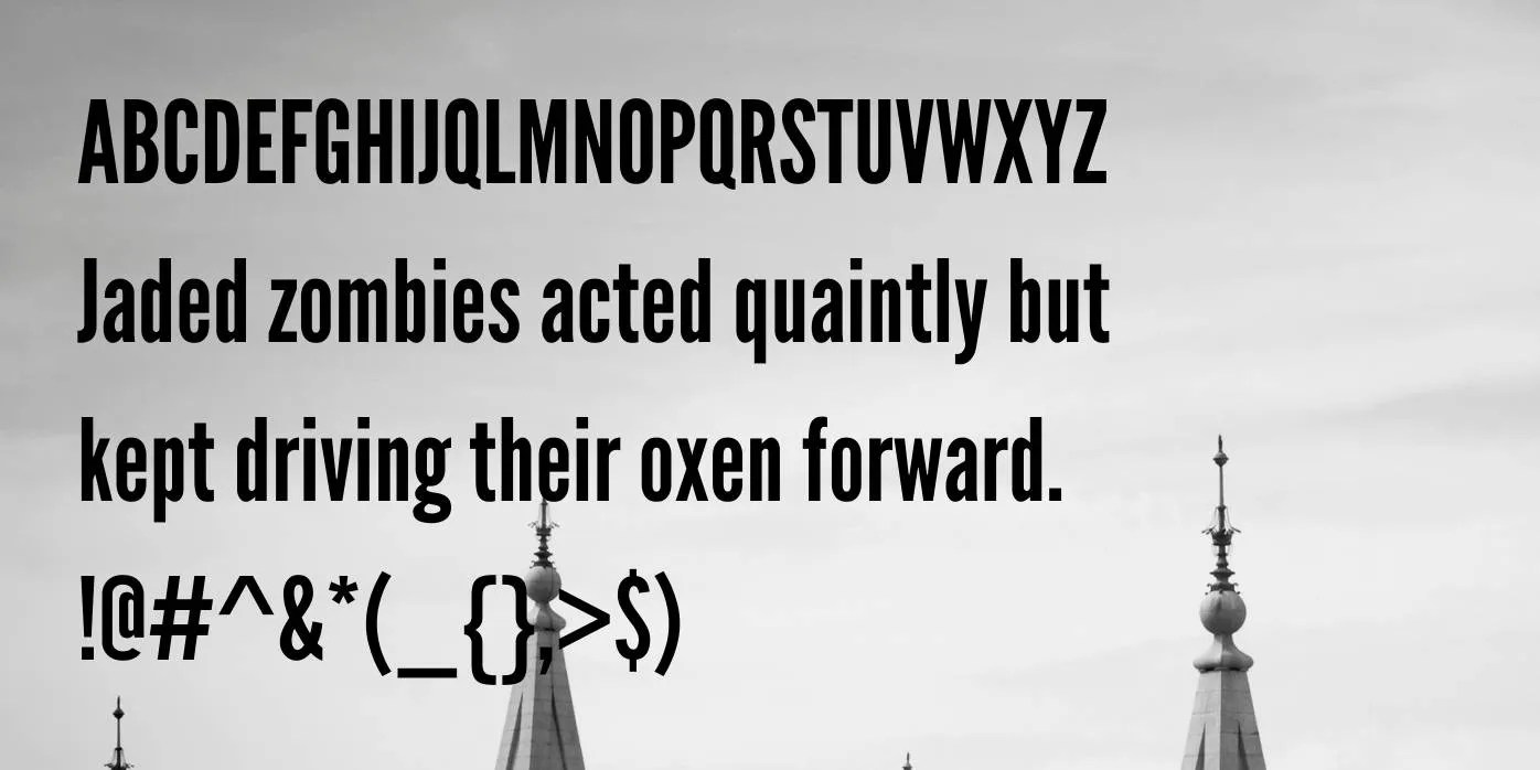 League Gothic Font Free Download